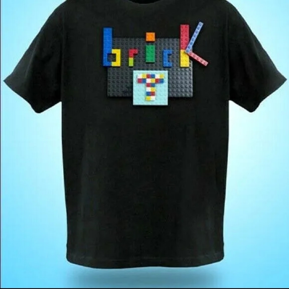 ThinkGeek Brick Construction Lego Shirt
